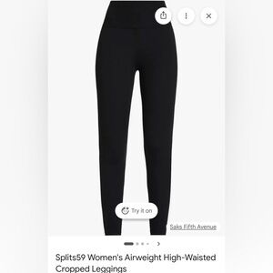 Splits59 Women's Black High-Waisted Leggings